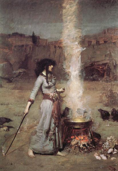 John William Waterhouse The Magic Circle china oil painting image